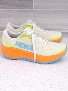 Hoka One One Yellow, Orange & Blue Women's Running Shoes